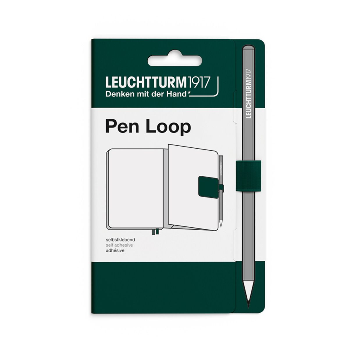 GENERICO - Soporte para Bolígrafos Leuchtturm 1917 Pen Loop Verde Osc