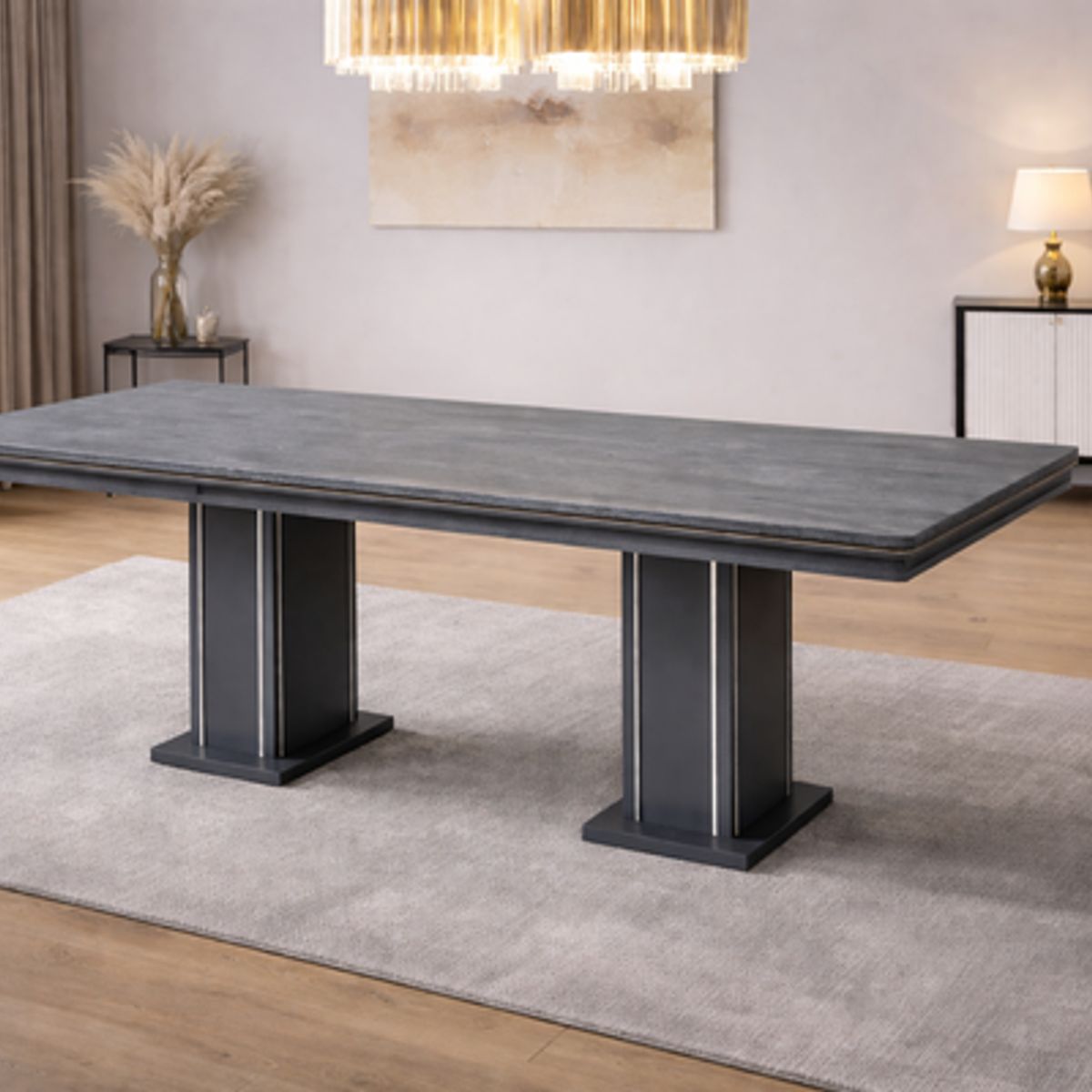 GENERICO - Mesa Comedor Pera Ironi para 6 personas  160x90cm(M11)