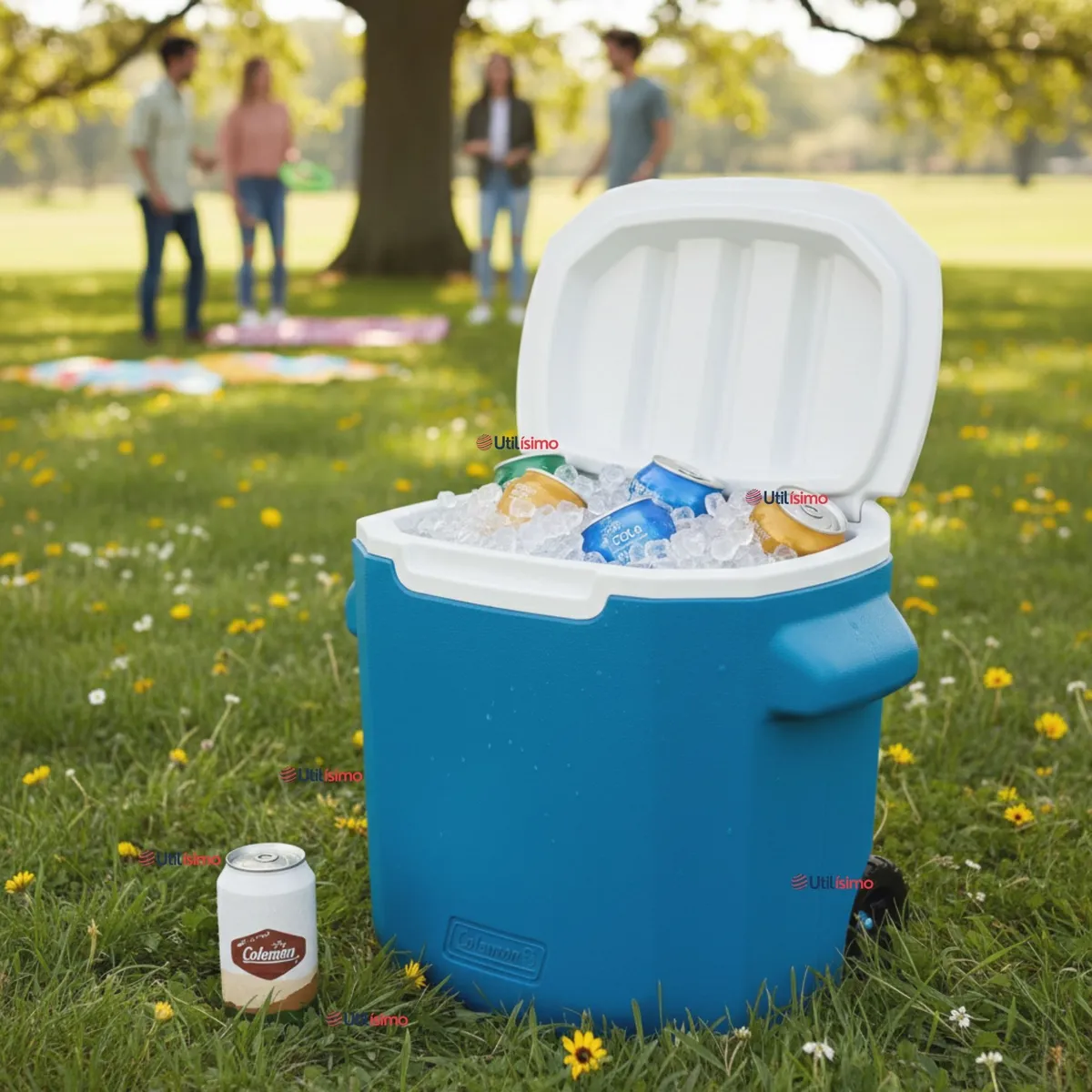 COLEMAN - Cooler Con Ruedas Coleman® Celeste 27 Litros / 28 QT