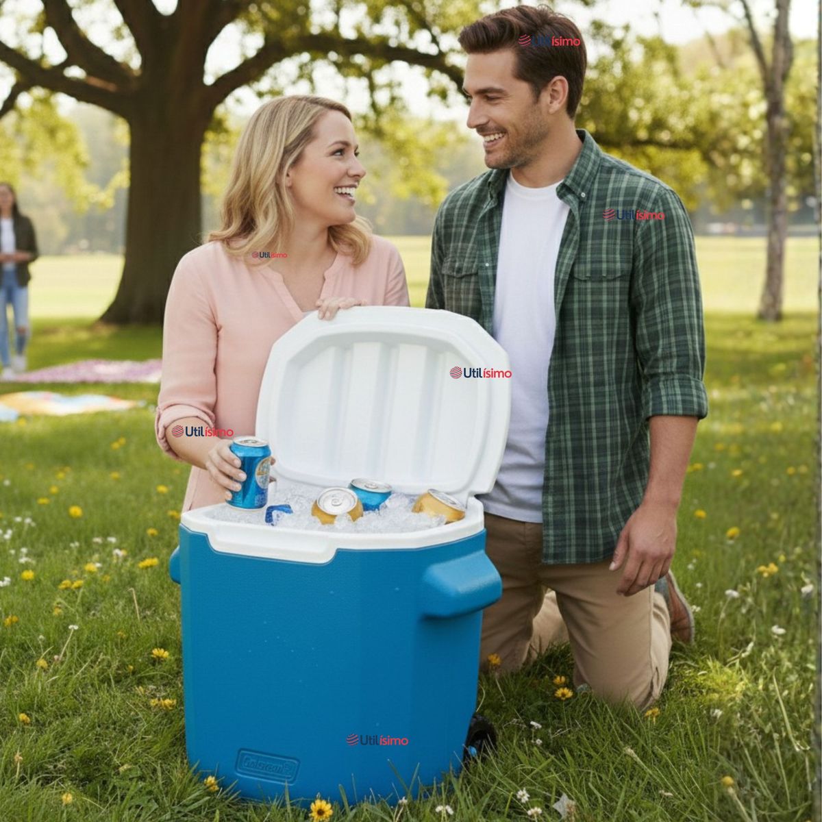 COLEMAN - Cooler Con Ruedas Coleman® Celeste 27 Litros / 28 QT.