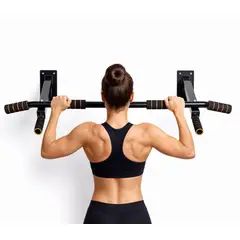 GENERICO - Barra de Dominadas para Muro Multifuncional de Acero Entrenamiento en Casa Fitness