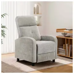 NOVAHUS - Berger Reclinable Lisboa Tela Gris