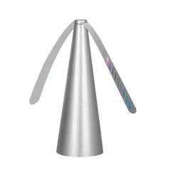 GENERICO - Ventilador Asado Espanta Moscas Repelente Bichos Plateado