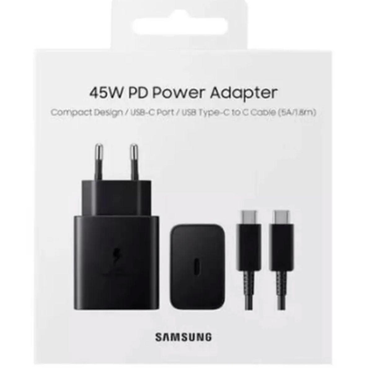 SAMSUNG - CARGADOR COMPLETO C A C 45W PARA SAMSUNG