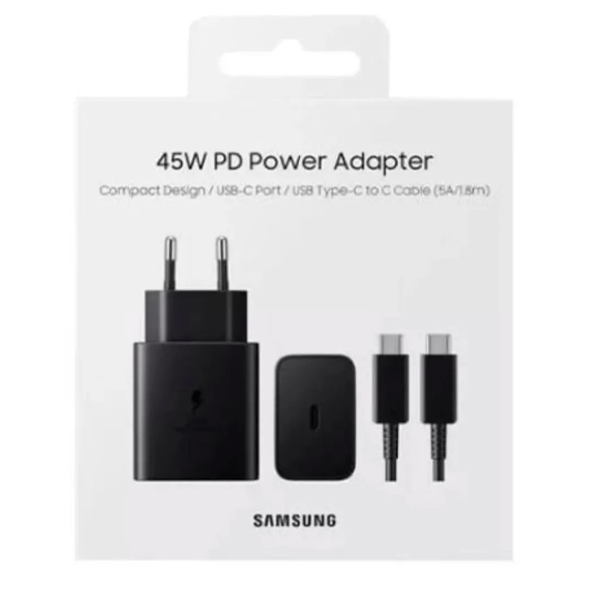 SAMSUNG - CARGADOR COMPLETO C A C 45W PARA SAMSUNG