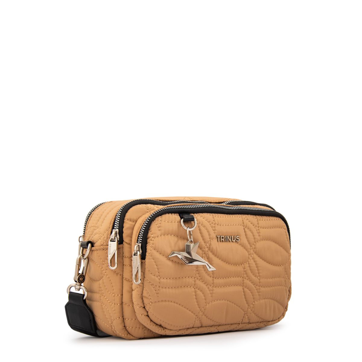 TRINUS - Cartera bandolera ivanca pequeña beige oscuro