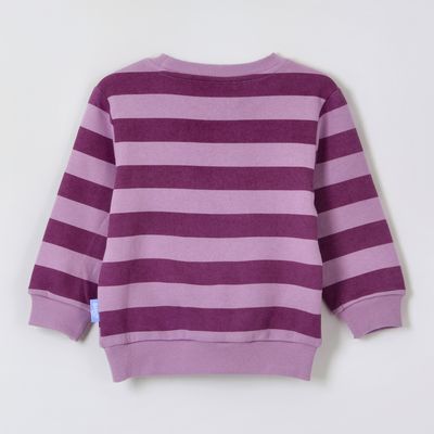 Imagen 2 del producto Polerón Cerrado Niña Rayas Ice Cream Morado