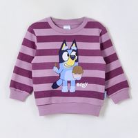 Polerón Cerrado Niña Rayas Ice Cream Morado