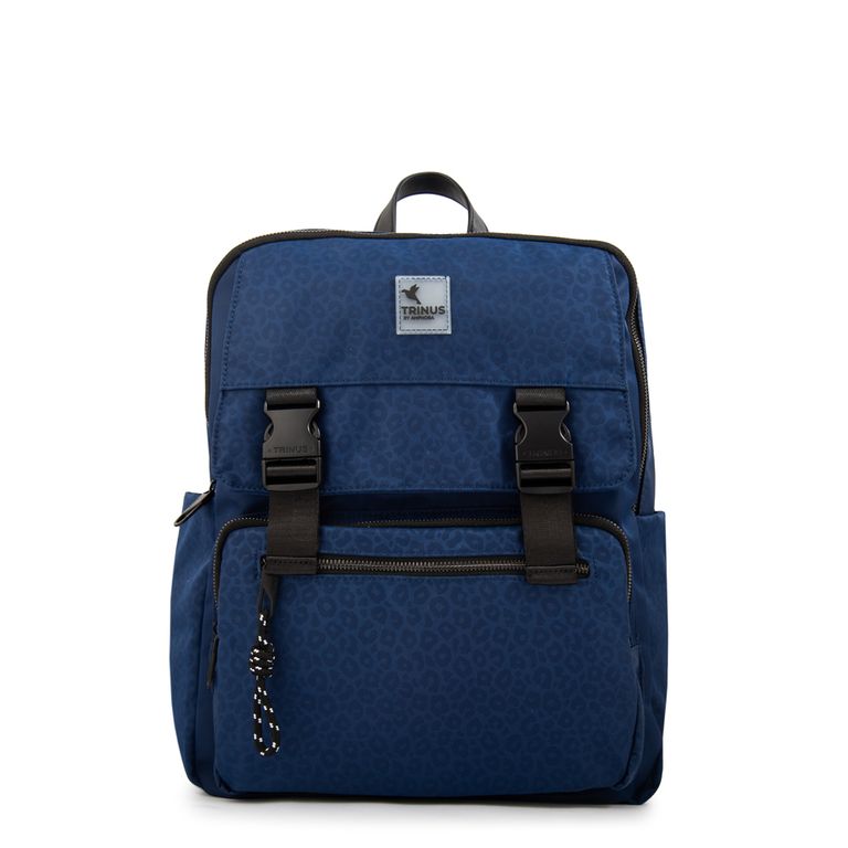 Mochila porta notebook college grande azul Azul TALLA UNICA