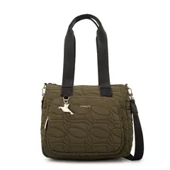 TRINUS - Cartera tote ivanca grande verde oliva