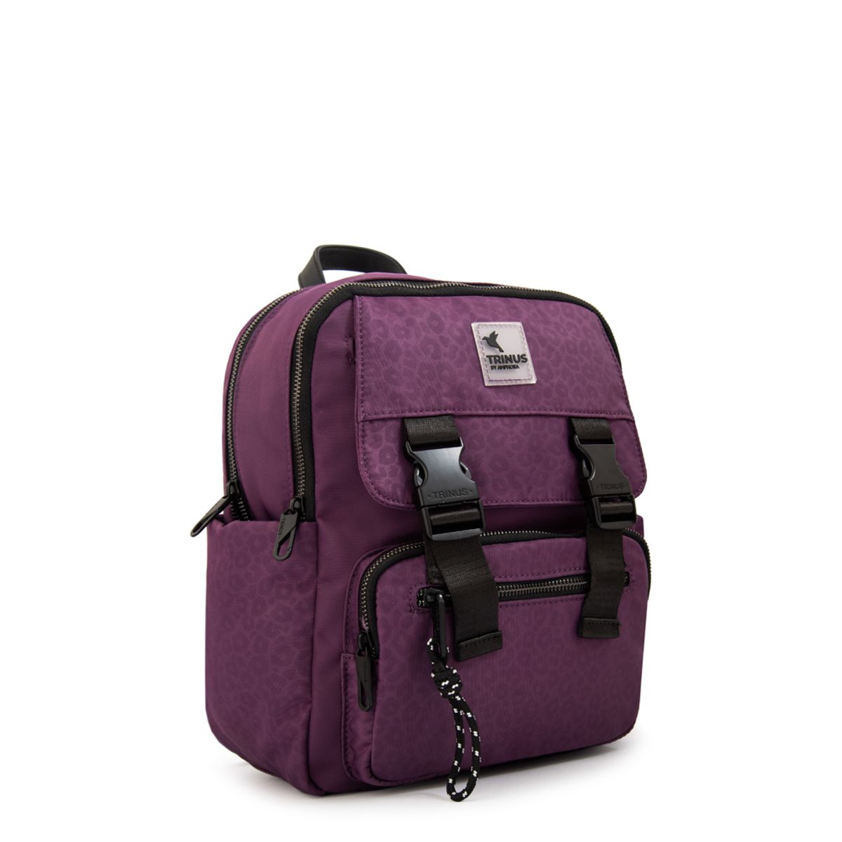 TRINUS - Mochila college mediana morado