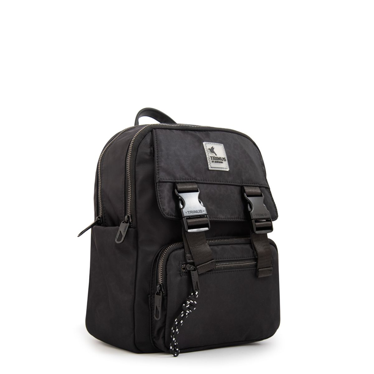 TRINUS - Mochila college mediana negro