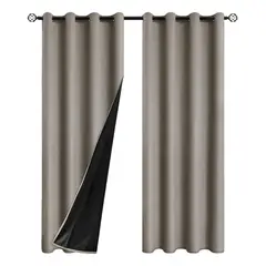 GENERICO - 2 Paños Cortinas Blackout Engomada