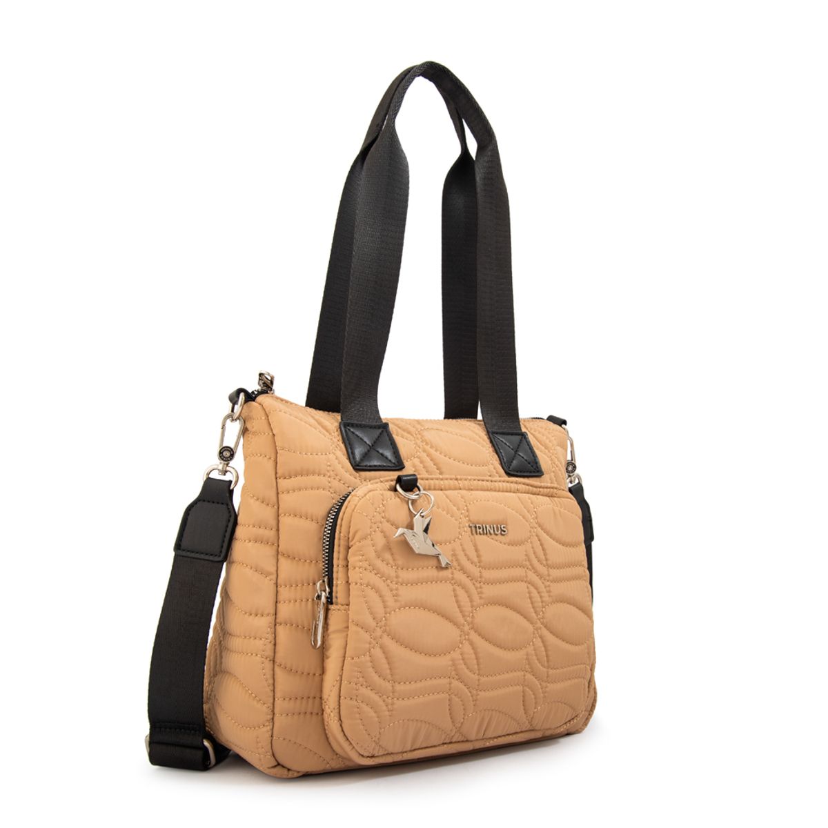 TRINUS - Cartera tote ivanca grande beige oscuro