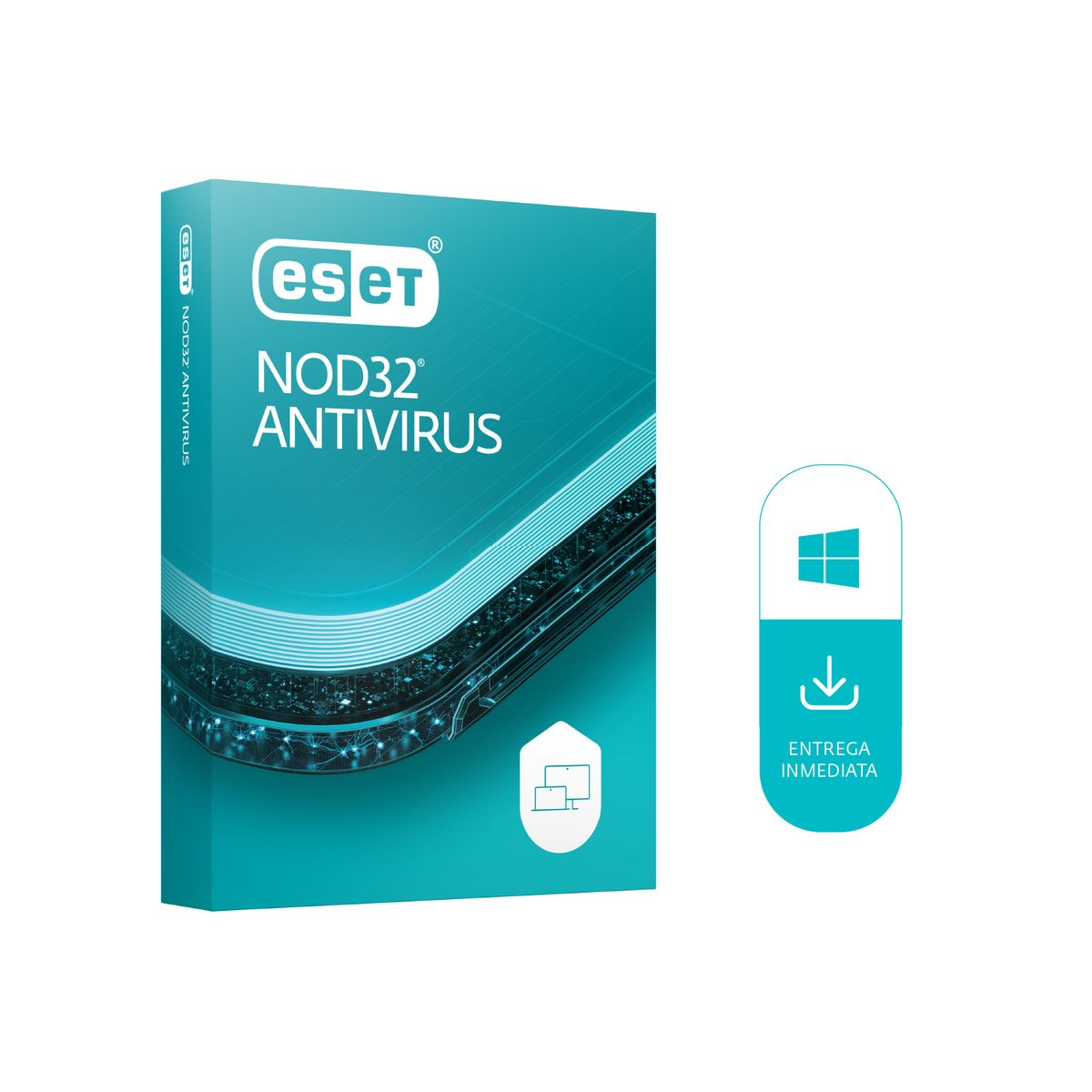 ESET - ESET® ANTIVIRUS NOD 32 3 DISPOSITIVOS POR 1 AÑO
