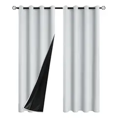 GENERICO - 2 Paños Cortinas Blackout Engomada