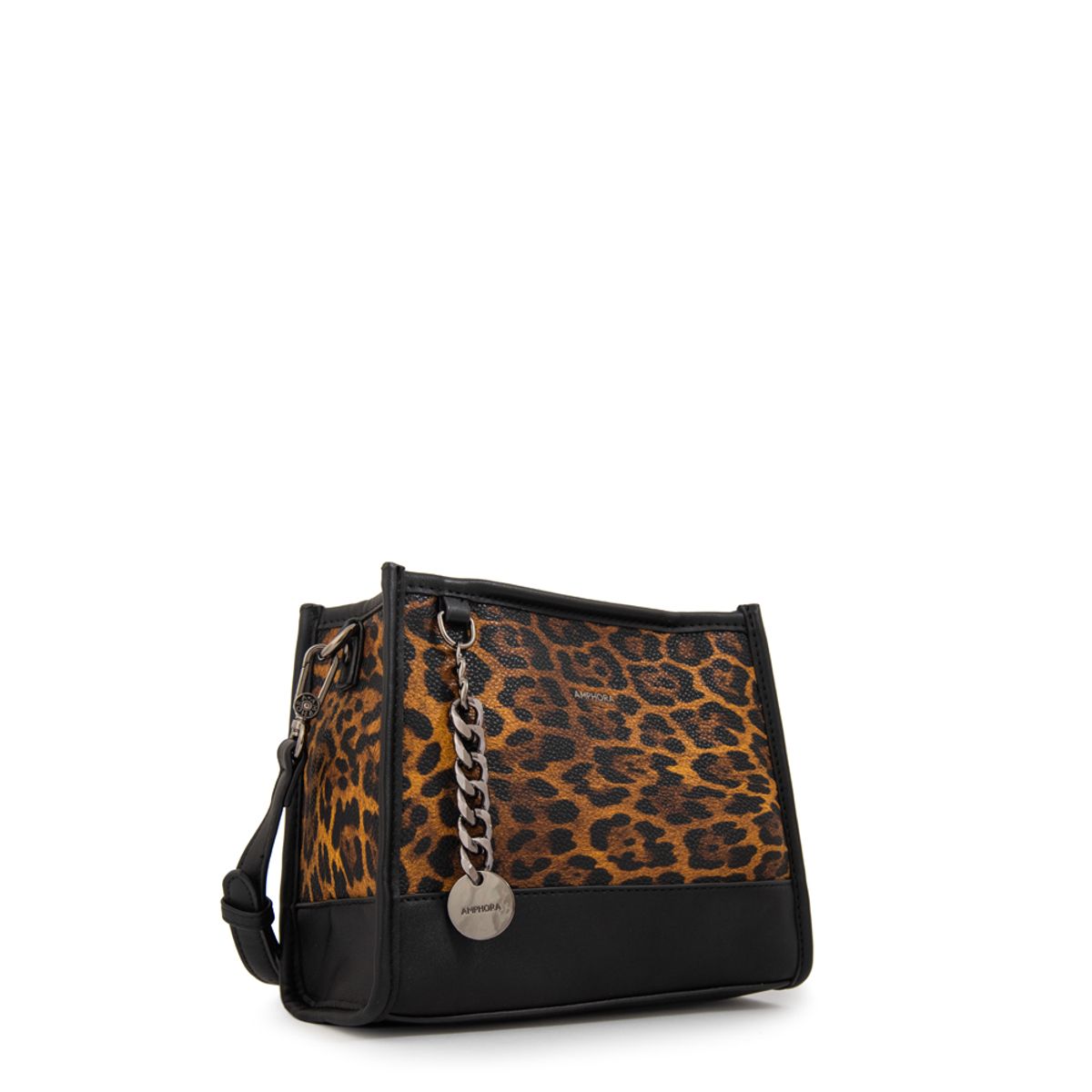 AMPHORA - Cartera bandolera patricia pequeña negro especial