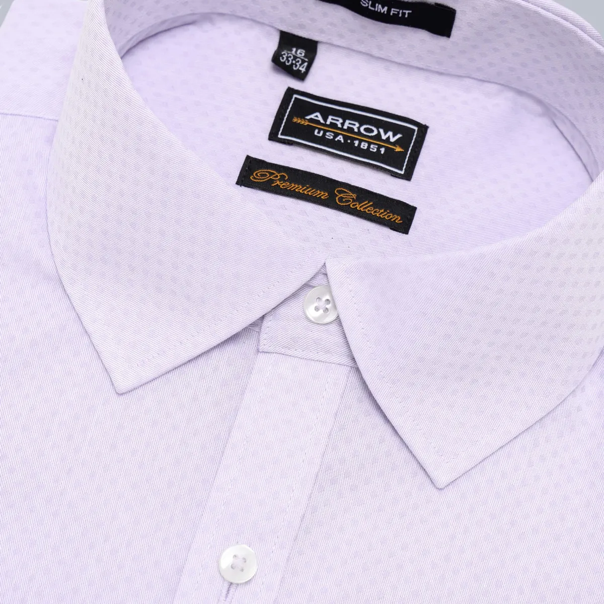 ARROW - Camisa Formal Texturada Slim Fit Lila Arrow ARROW