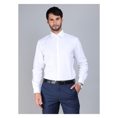 Imagen 1 del producto Camisa Formal Spandex Slim Fit Blanco