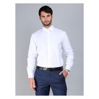 Camisa Formal Spandex Slim Fit Blanco
