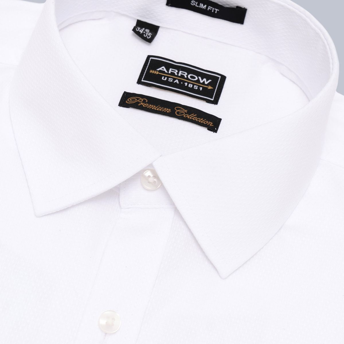 ARROW - Camisa Formal Texturada Tailored Fit Blanco Arrow ARROW