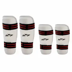IMPOPLANET - SET 4 PROTECCIONES TAEKWONDO WTF TALLA L CANILLERAS Y ANTEBRACERAS
