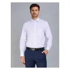 ARROW - Camisa Formal A Rayas Tailored Fit Lila