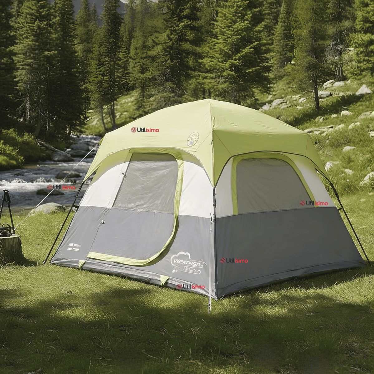 COLEMAN - Carpa Coleman Instant Signature con cubretecho 6 Personas Camping