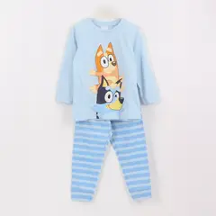 BLUEY - Pijama Manga Larga Niño Friends Celeste Bingo &