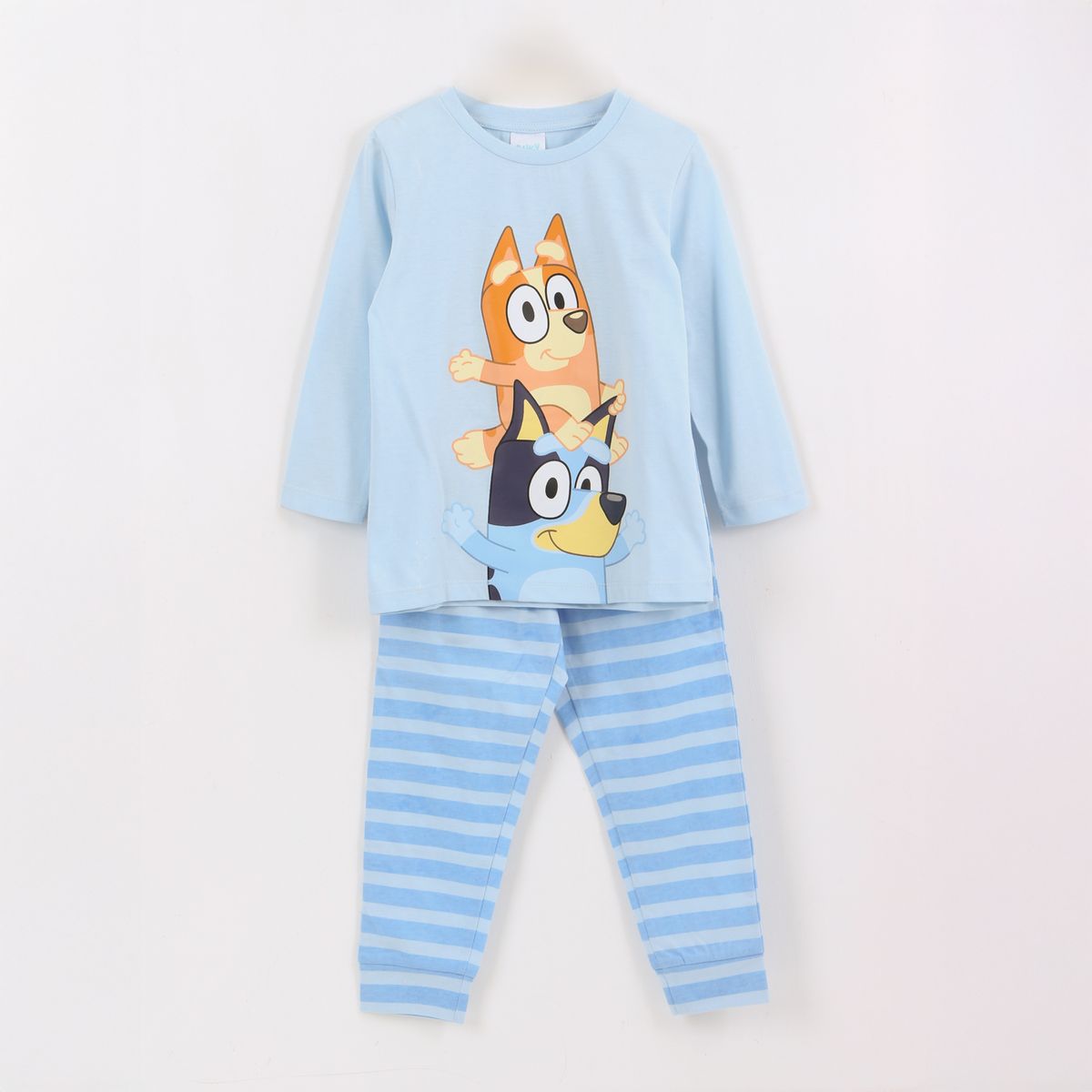 BLUEY - Pijama Manga Larga Niño Friends Celeste Bingo & Bluey