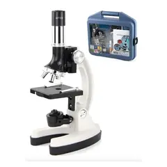 GENERICO - Set Microscopio + Kit De Accesorios 1200x Maletin Plastico