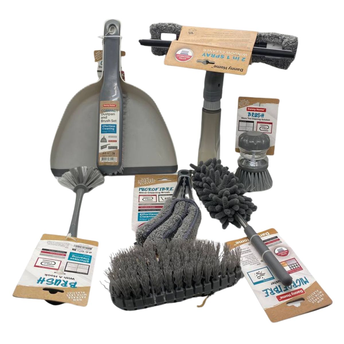 EKOL TACTICA MILITAR - Kit De Limpieza 7 Piezas De Hogar Y Autos