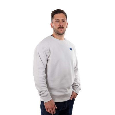 Imagen 2 del producto Poleron Hombre Crew Neck Minilogo Gris Claro
