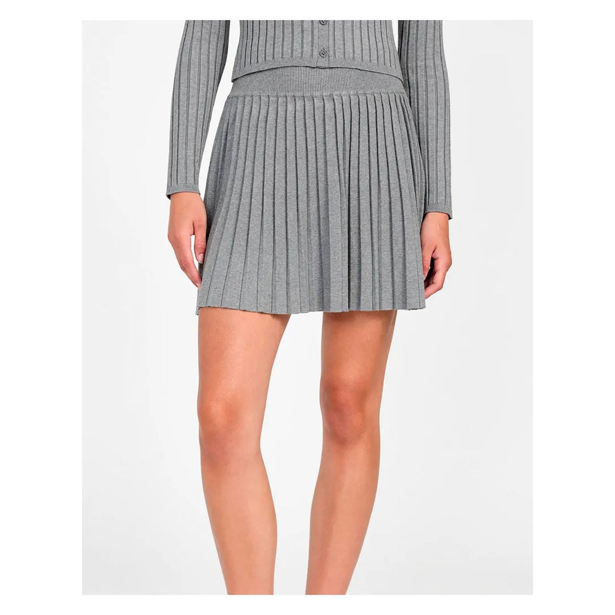 GUESS - Falda Pleated Miranda Gris