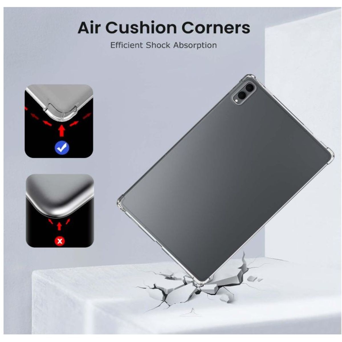 GENERICO - Carcasa Transparente Para Samsung Tab S11 Ultra Reforzada