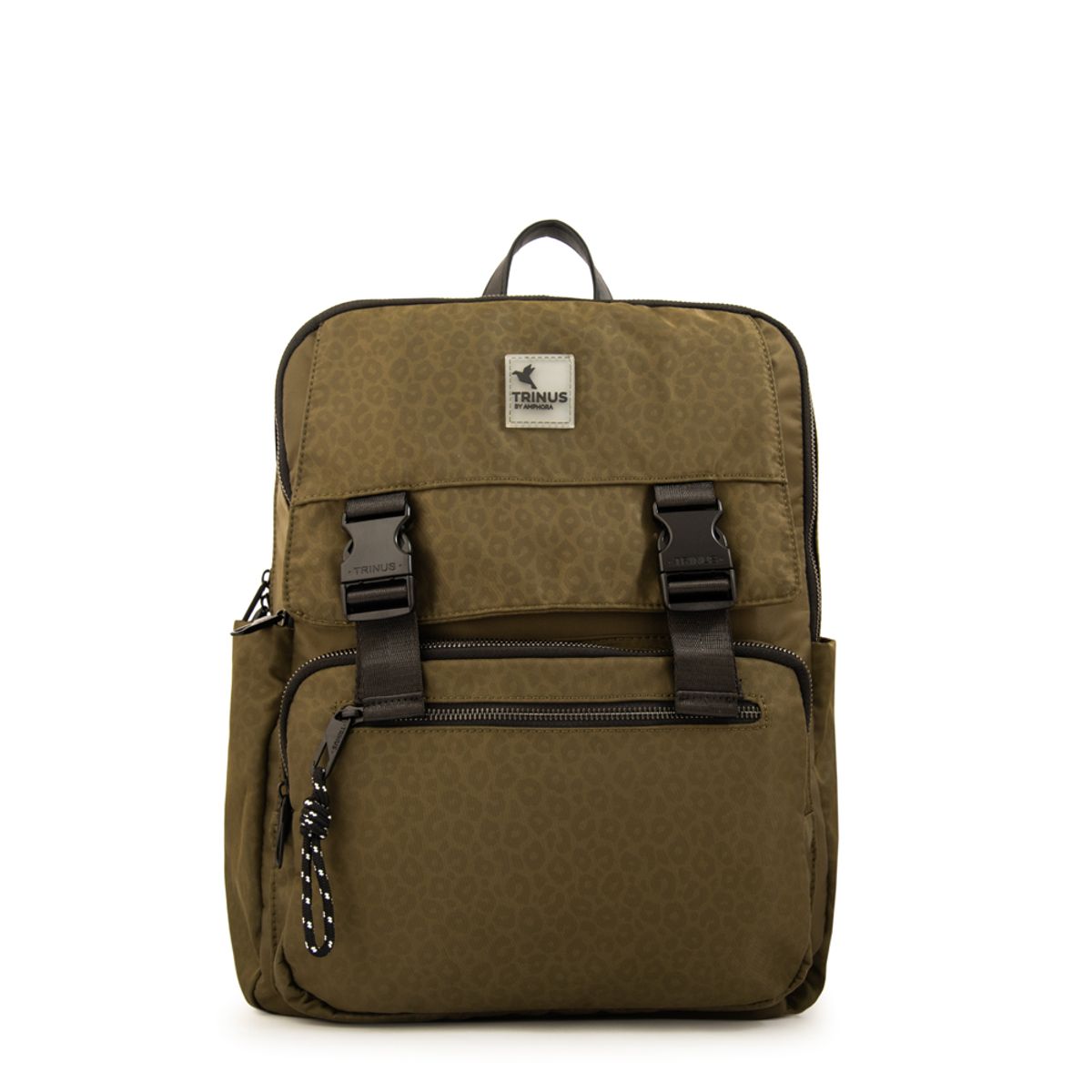 TRINUS - Mochila porta notebook college grande verde oliva
