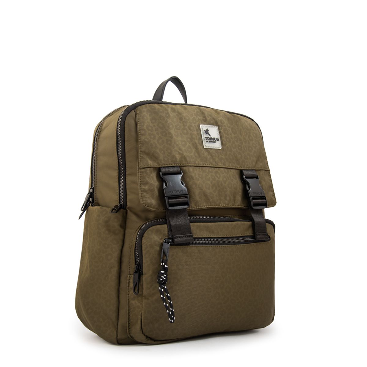 TRINUS - Mochila porta notebook college grande verde oliva