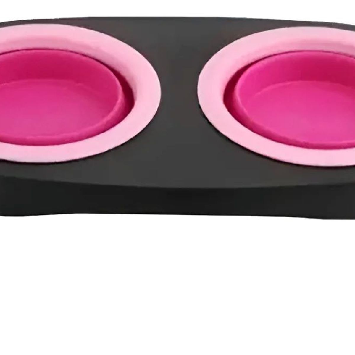 METALFER - Plato Doble Plegable Para Mascota Bebedero Yo Comedero