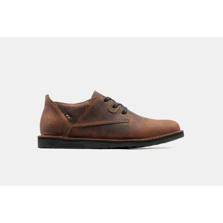 Botín Hombre - Pudú Low Pull Up Brown