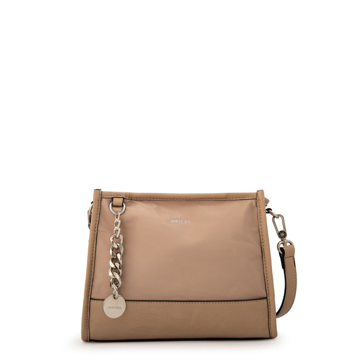 AMPHORA - Cartera bandolera patricia pequeña beige