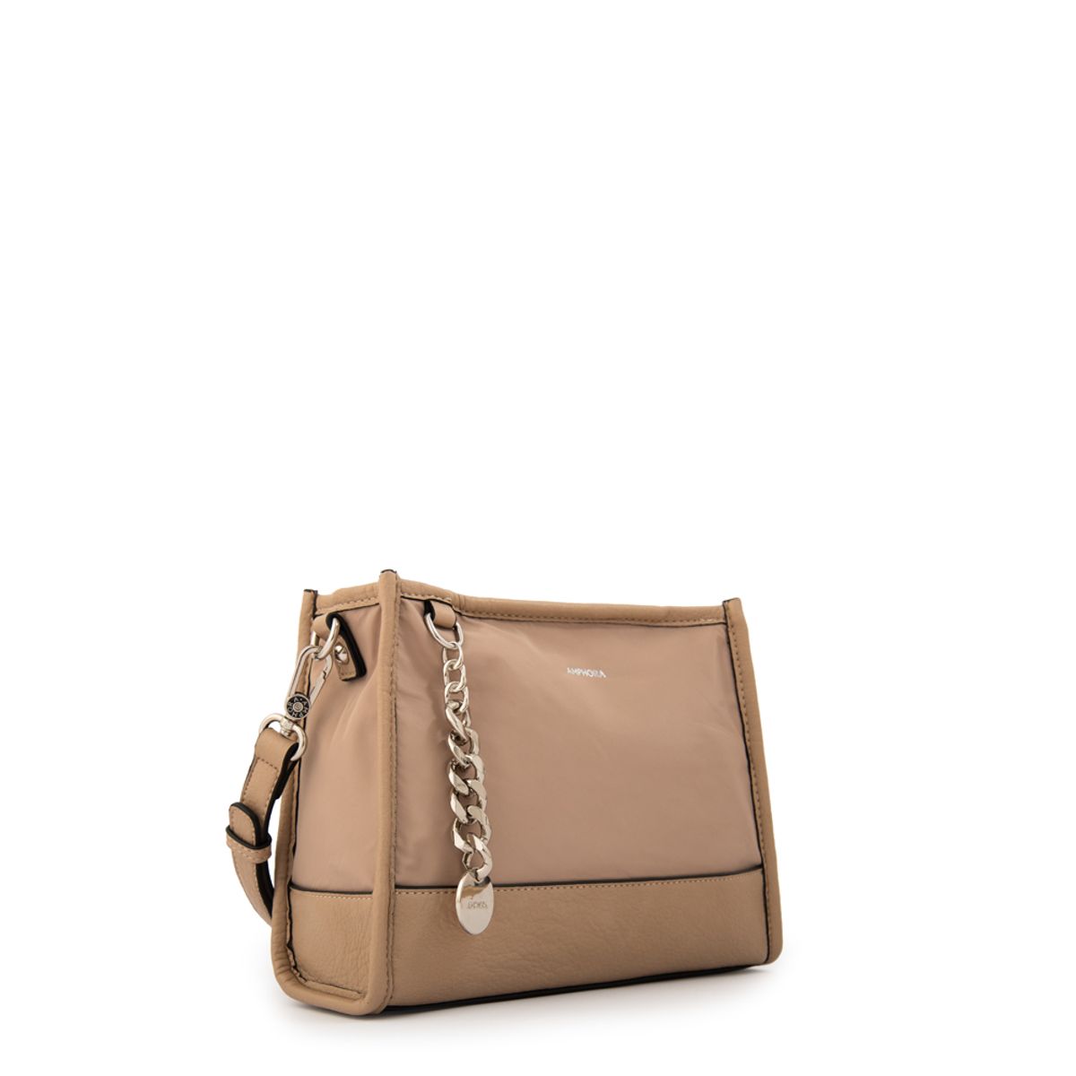 AMPHORA - Cartera bandolera patricia pequeña beige