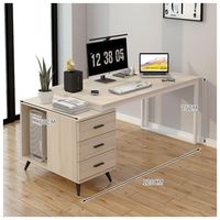 Escritorio Moderno Con Cajoneras 120x60x75cm Para Oficina