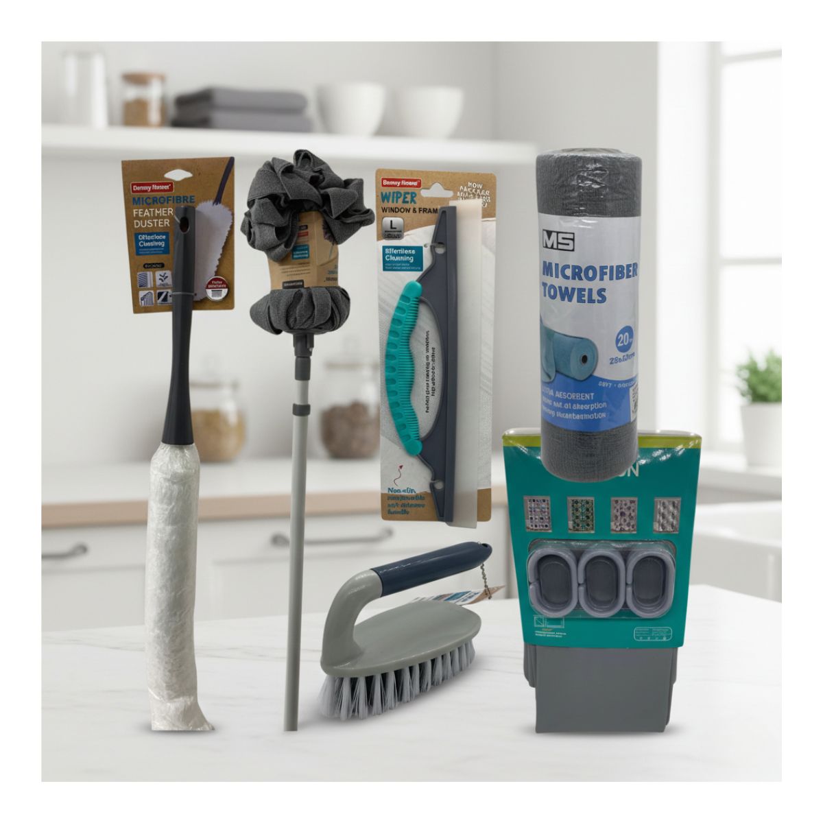 EKOL TACTICA MILITAR - Set De 6 Piezas De Limpieza Para El Hogar Y Automóviles