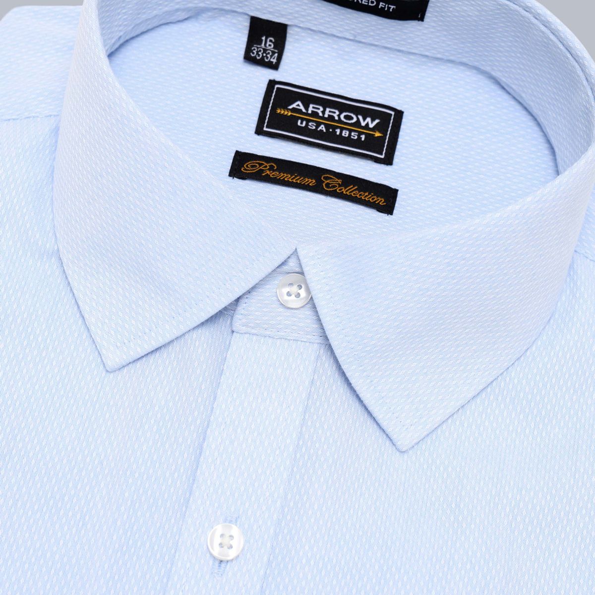 ARROW - Camisa Formal Texturada Tailored Fit Celeste Arrow ARROW