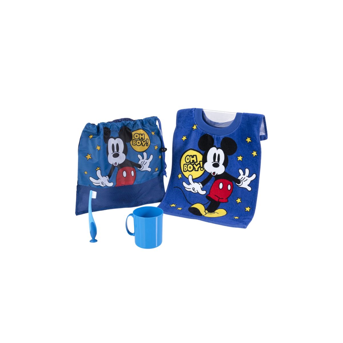 GENERICO - Set Asea Personal Bucal De Niño 4 Pzas Azul-Estrella