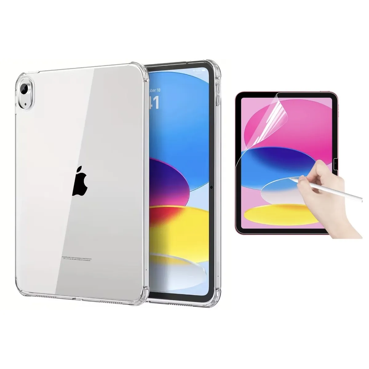 GENERICO - Carcasa Transparente Para iPad 11 - A16 2025 + Hidrogel Matte