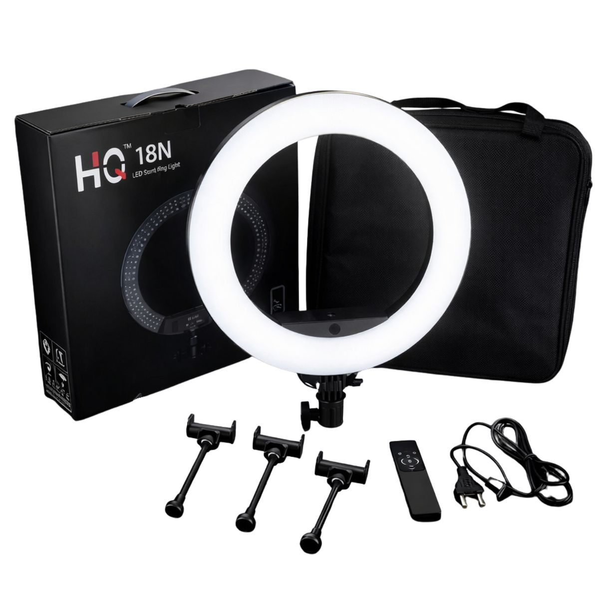 HQ RING LIGHT - Aro de Luz LED Profesional 44 cm Con Trípode Ajustable