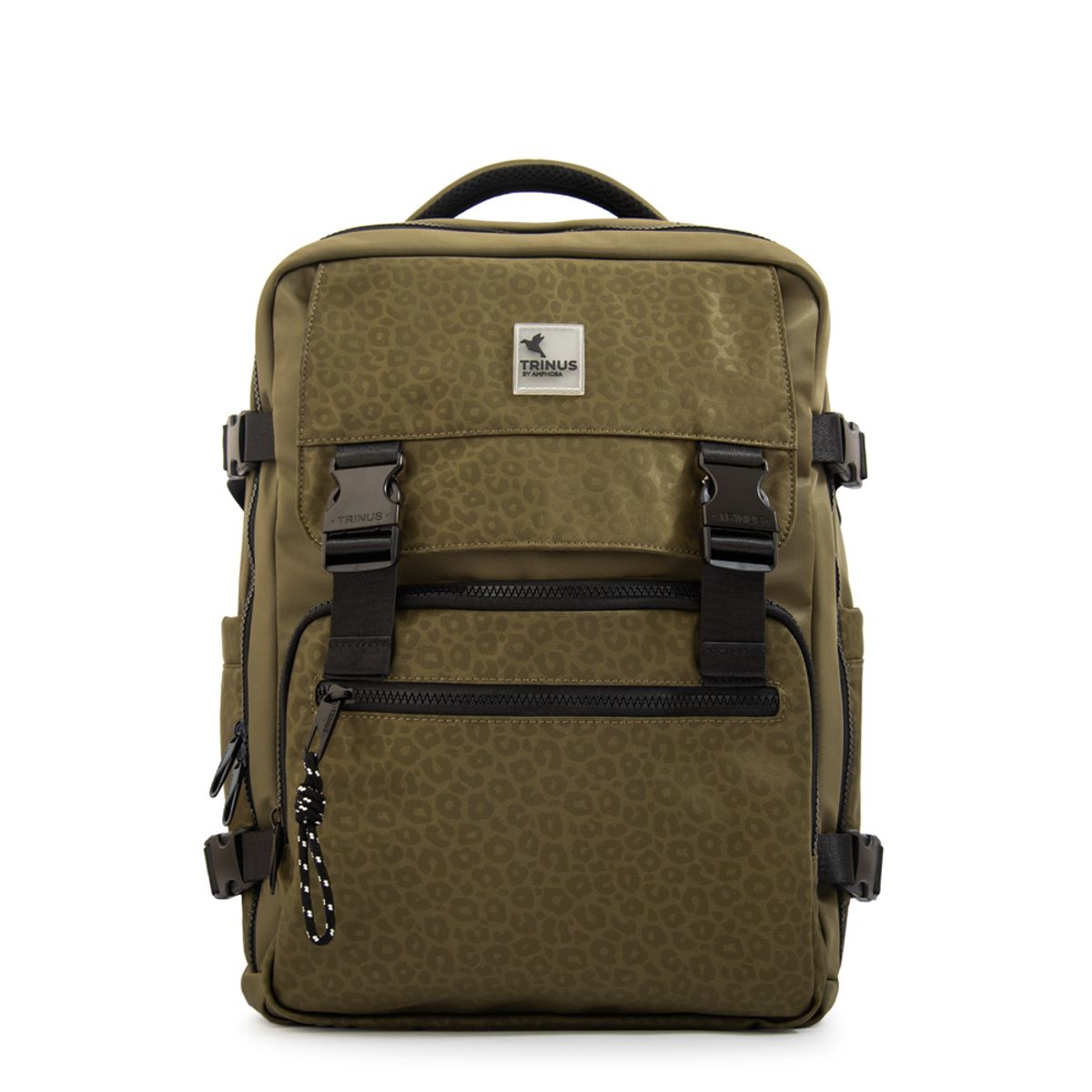 TRINUS - Mochila travel college verde oliva