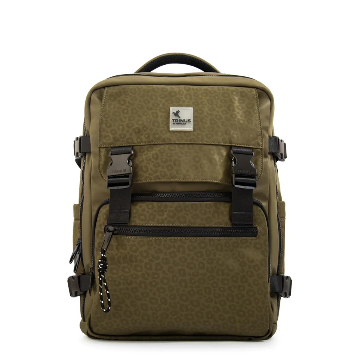 TRINUS - Mochila travel college verde oliva