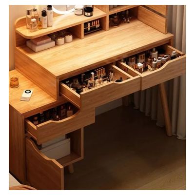 Imagen 2 del producto Tocador Con Espejo De Luz Y Taburete Comoda Extendible Blanco